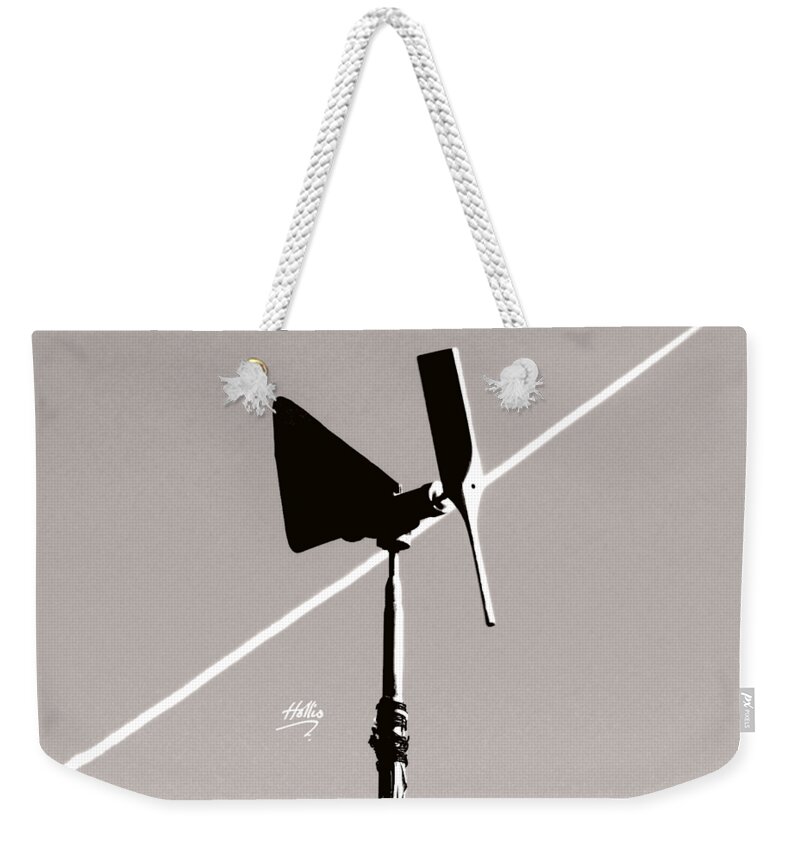 Weather Weekender Tote Bag featuring the photograph Weather Vane by Linda Hollis