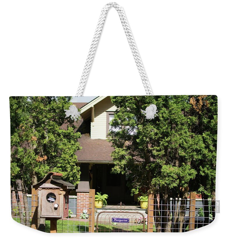 Library Weekender Tote Bag featuring the photograph Wee Library by Tom Cochran