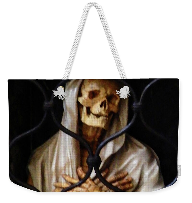 Basilica Of Santa Maria Del Popolo Weekender Tote Bag featuring the photograph Weeping Death by Suzette Kallen