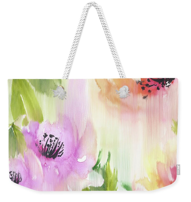 Roses Weekender Tote Bag featuring the painting Weeping Rose Forest by Colleen Taylor