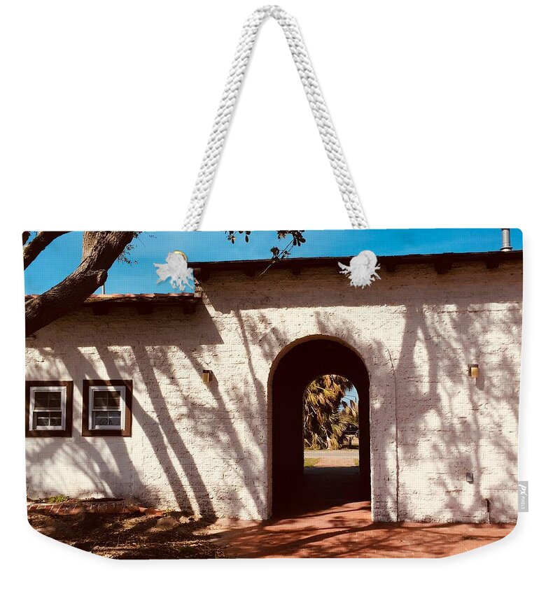 Doorway Weekender Tote Bag featuring the photograph Welcome by Christine Lathrop
