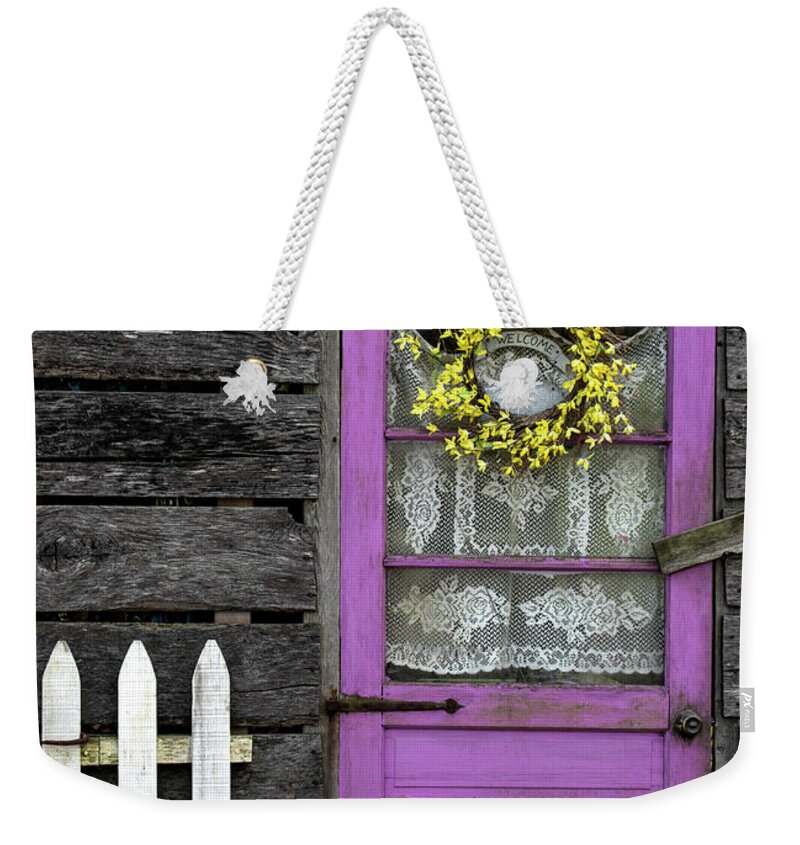 Cabin Weekender Tote Bag featuring the photograph Welcome to the Farm by Holly Ross