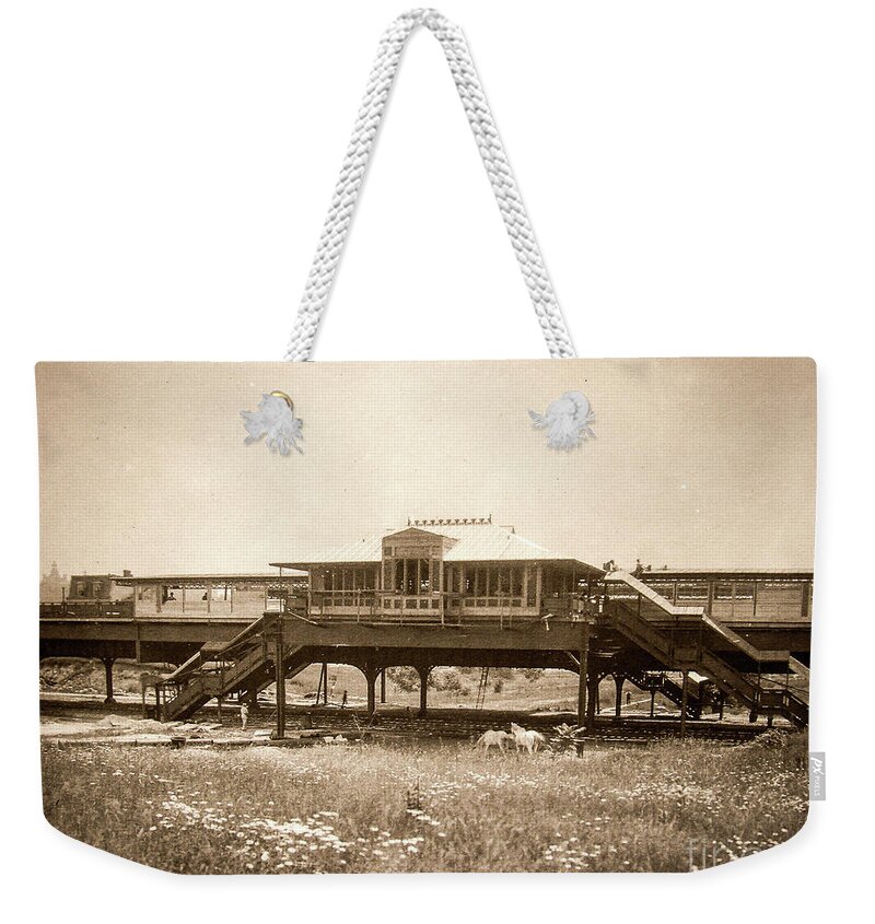 Irt Weekender Tote Bag featuring the photograph West 207th Street, 1906 by Cole Thompson