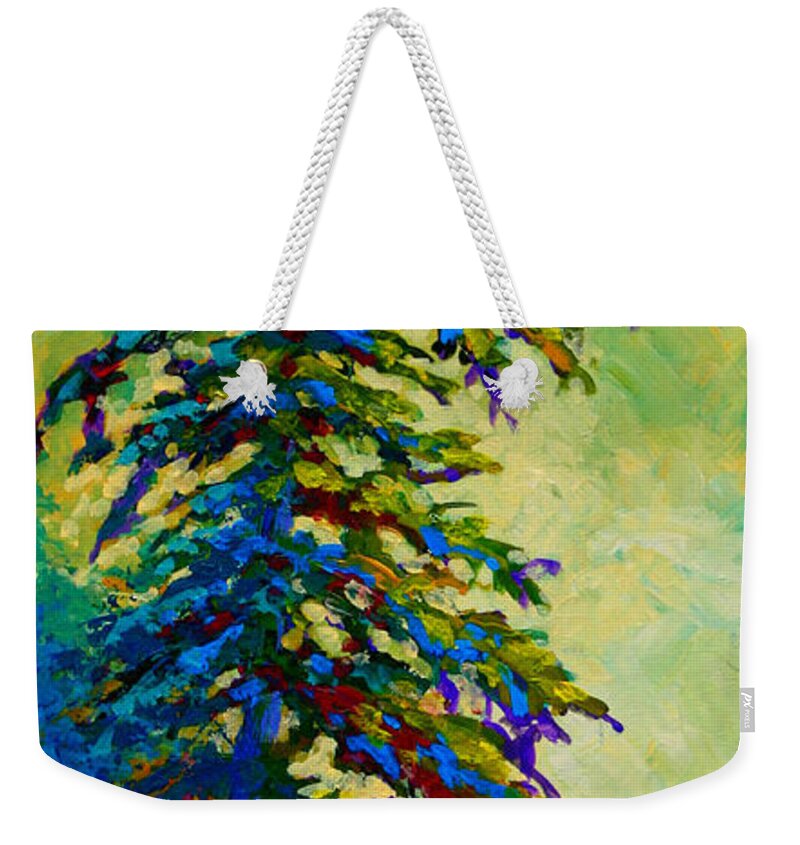 West Coastal Weekender Tote Bag featuring the painting West Coast Sentinel by Marion Rose