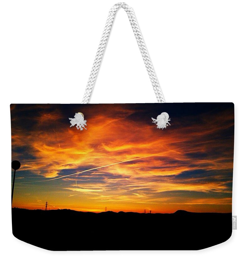 Beautiful Weekender Tote Bag featuring the photograph West side of a Sunset I by Nieve Andrea