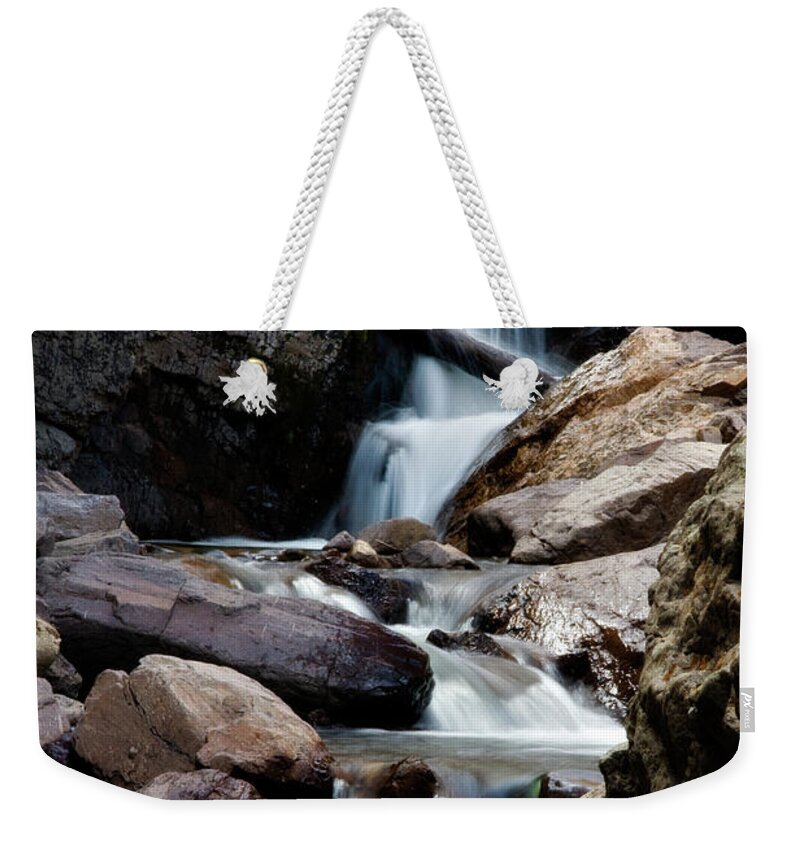 Creek Weekender Tote Bag featuring the photograph West Willow Creek 2 by Lana Trussell