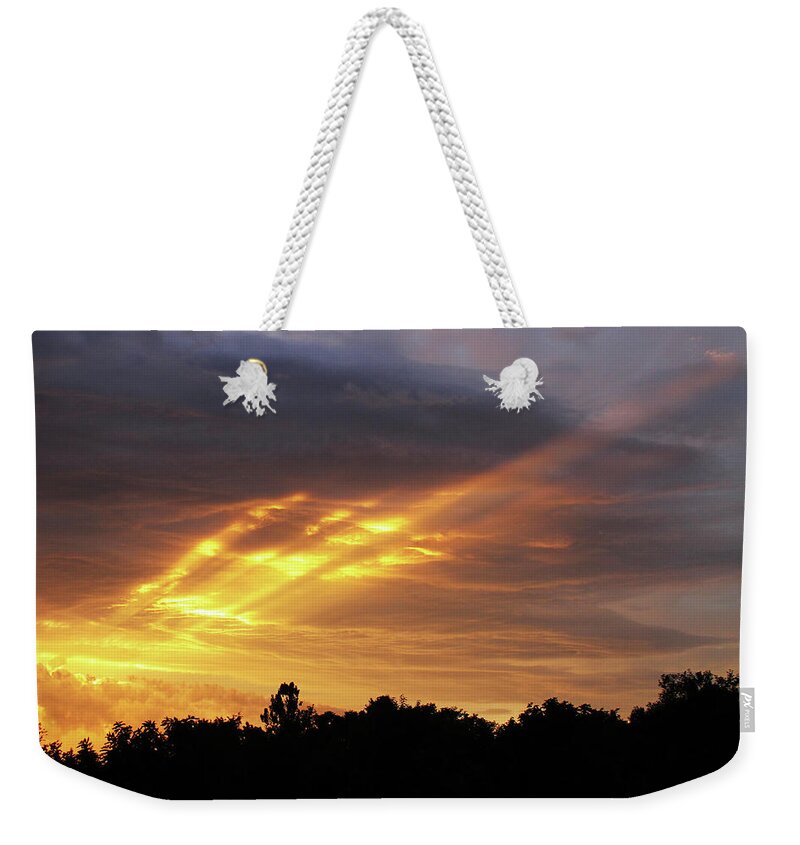 Brad Brailsford Weekender Tote Bag featuring the photograph Westbound by Brad Brailsford