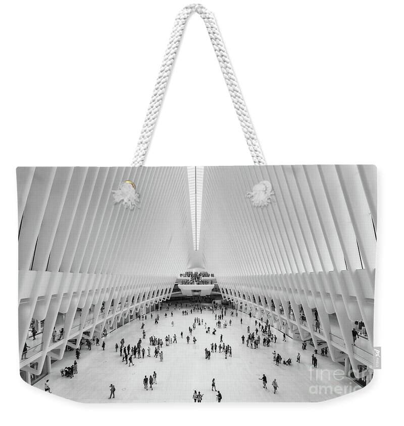 Clarence Holmes Weekender Tote Bag featuring the photograph Westfield World Trade Center II by Clarence Holmes