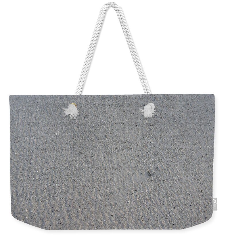 Sand Weekender Tote Bag featuring the photograph Wet sand by Margaret Brooks