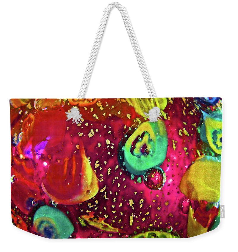 Abstract Weekender Tote Bag featuring the photograph What Lies Within by Mary Bedy