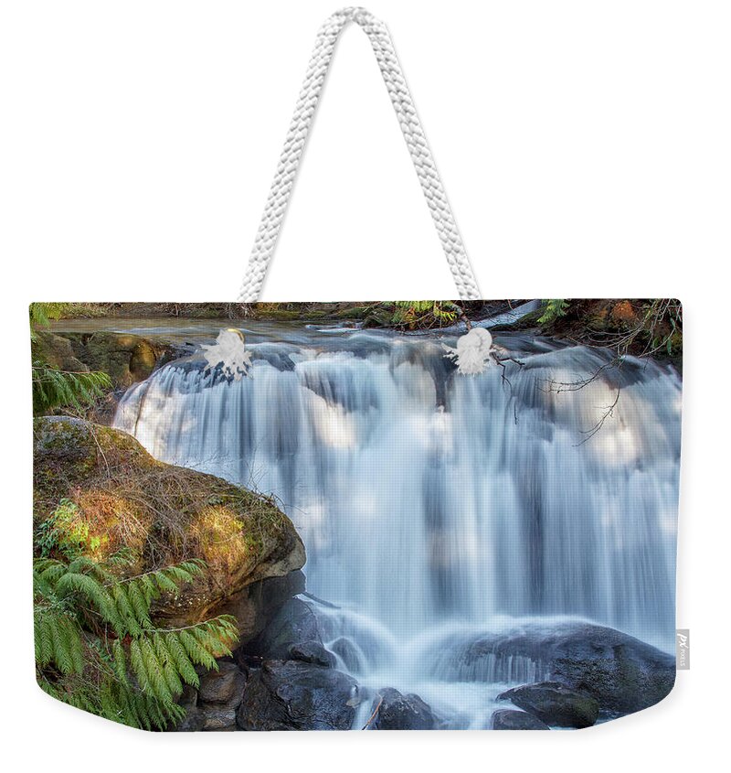 Whatcom Falls Weekender Tote Bag featuring the photograph Whatcome Falls by Tony Locke