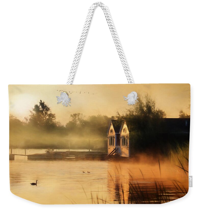 1000 Islands Weekender Tote Bag featuring the photograph When Morning Calls by Lori Deiter