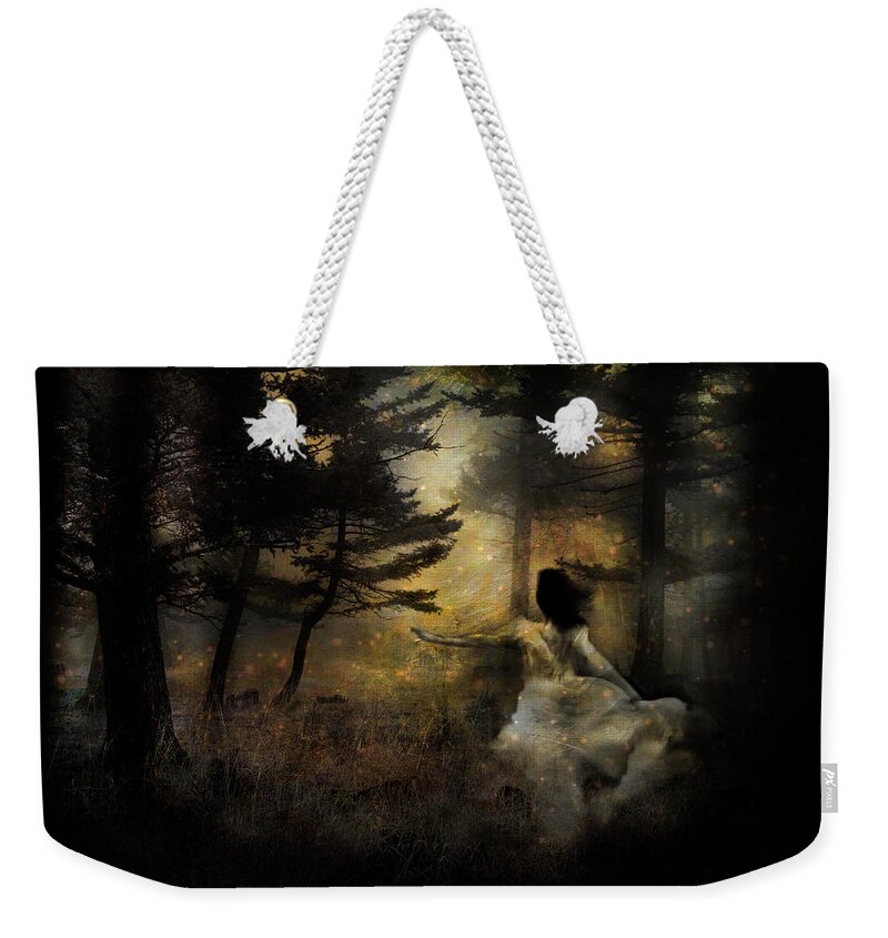 Forest Weekender Tote Bag featuring the photograph When The Forest Calls by Theresa Tahara