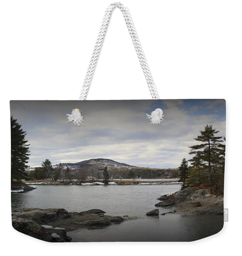 Blue Hill Weekender Tote Bag featuring the photograph Where Dreams Are Made by Greg DeBeck