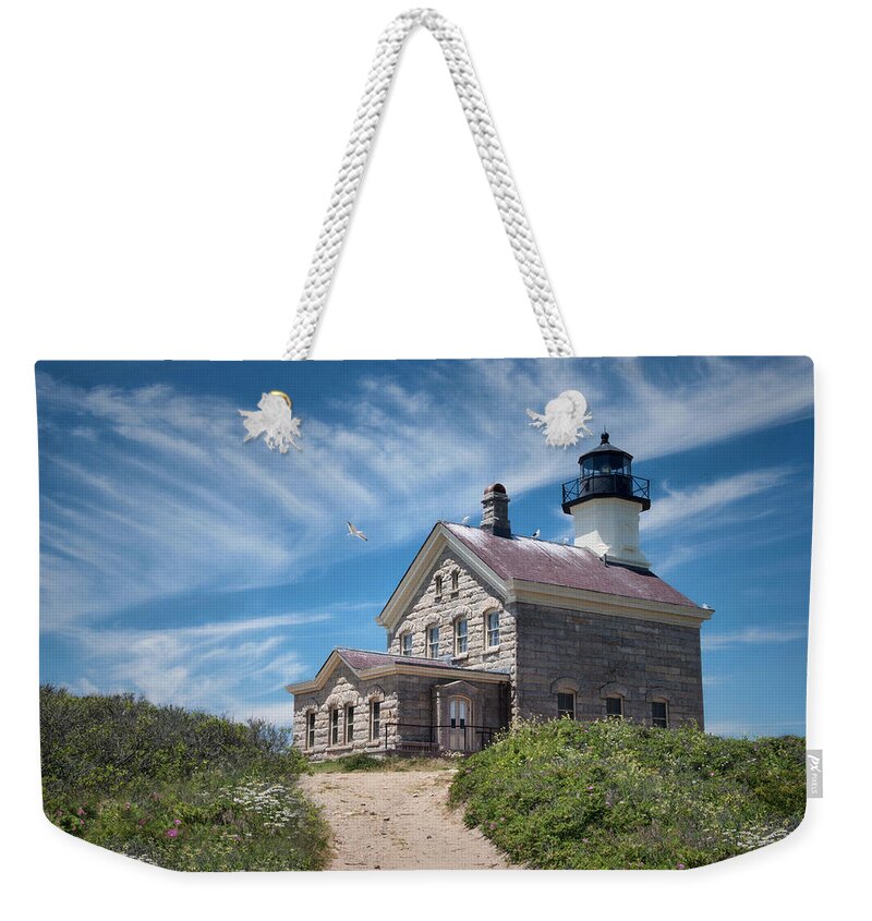 Lighthouse Weekender Tote Bag featuring the photograph Where The Gulls Are by Robin-Lee Vieira