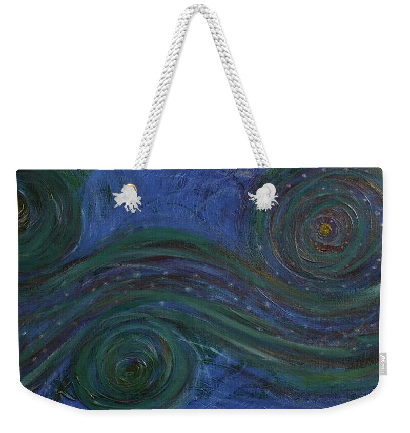 Painting Weekender Tote Bag featuring the painting Whimsy 1 by Annette Hadley