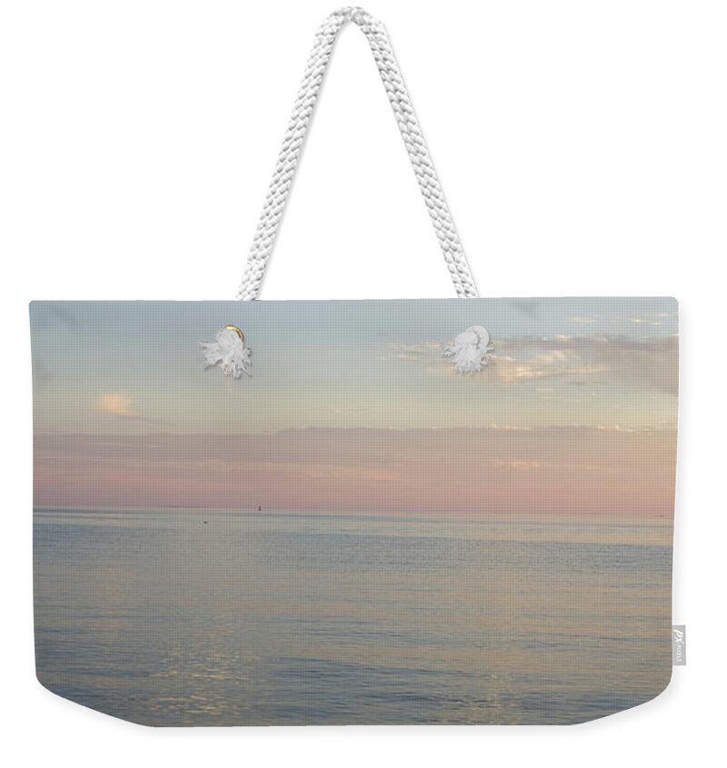 Whispy Bay Shimmers Weekender Tote Bag featuring the photograph Whispy Bay Shimmers by Dylan Punke
