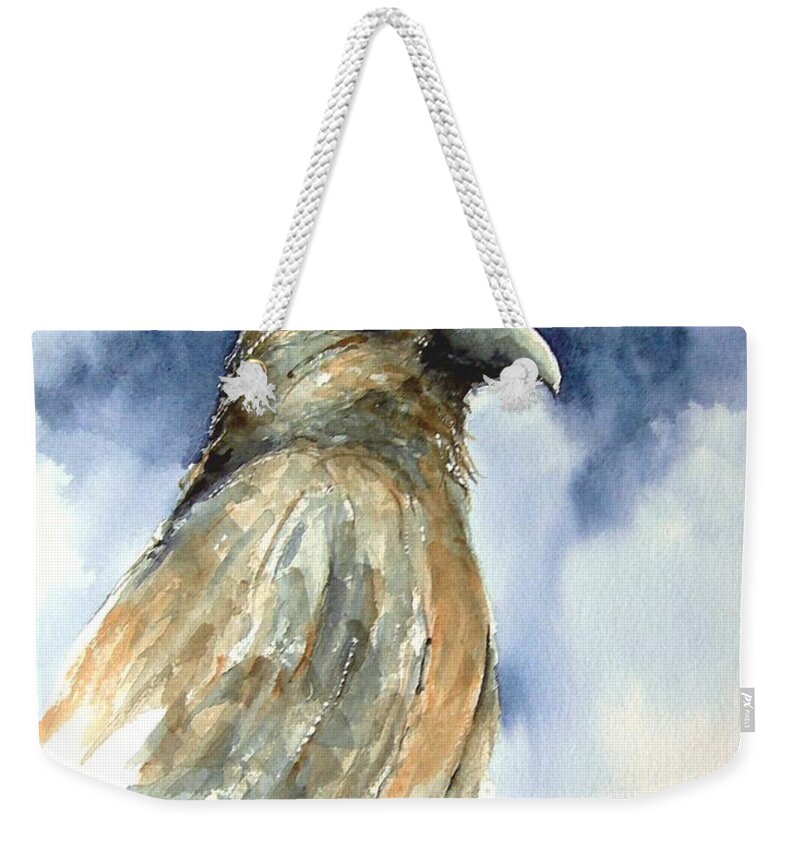 Falcon Weekender Tote Bag featuring the painting Whistler by Sam Sidders