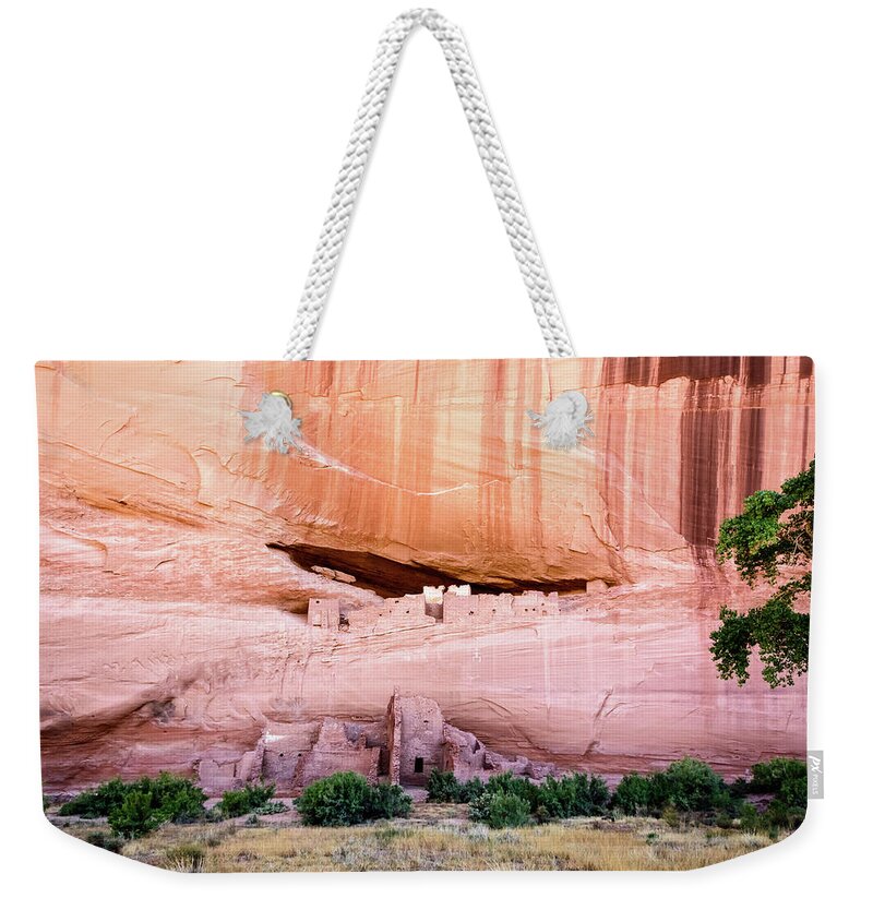 Arizona Weekender Tote Bag featuring the photograph White House Ruins - Canyon de Chelly Tour by Debra Martz