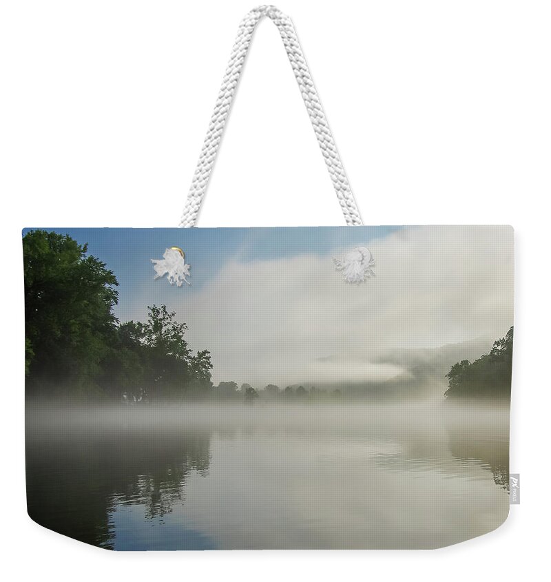 White River Weekender Tote Bag featuring the photograph White River, Arkansas 3 by Adam Reinhart