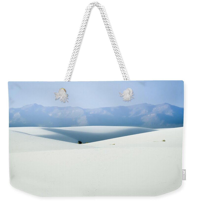 New Mexico Weekender Tote Bag featuring the photograph White Sands, New Mexico by Ron Pate