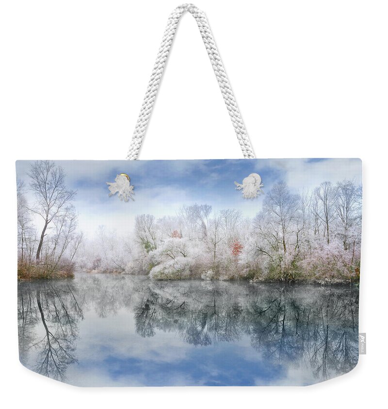 Landscape Weekender Tote Bag featuring the photograph White Space by Philippe Sainte-Laudy