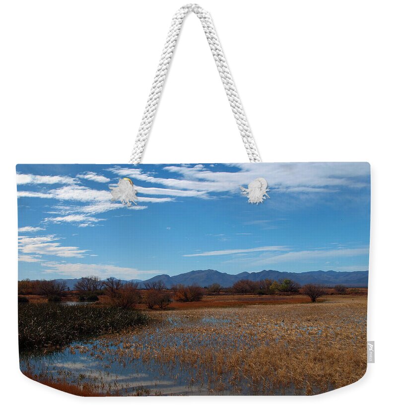 Peterson Nature Photography Weekender Tote Bag featuring the photograph Whitewater Draw by James Peterson