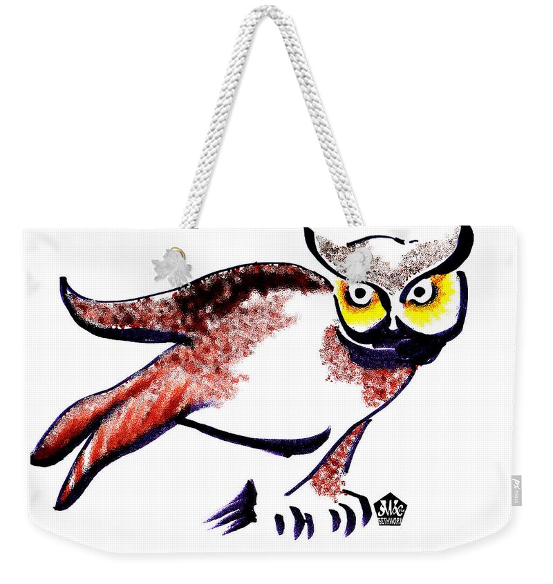  Weekender Tote Bag featuring the digital art Who Are You by Seth Weaver