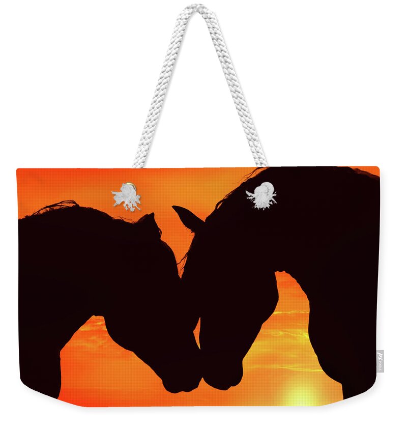 Horse Weekender Tote Bag featuring the photograph Wholeheartedly by Iryna Goodall