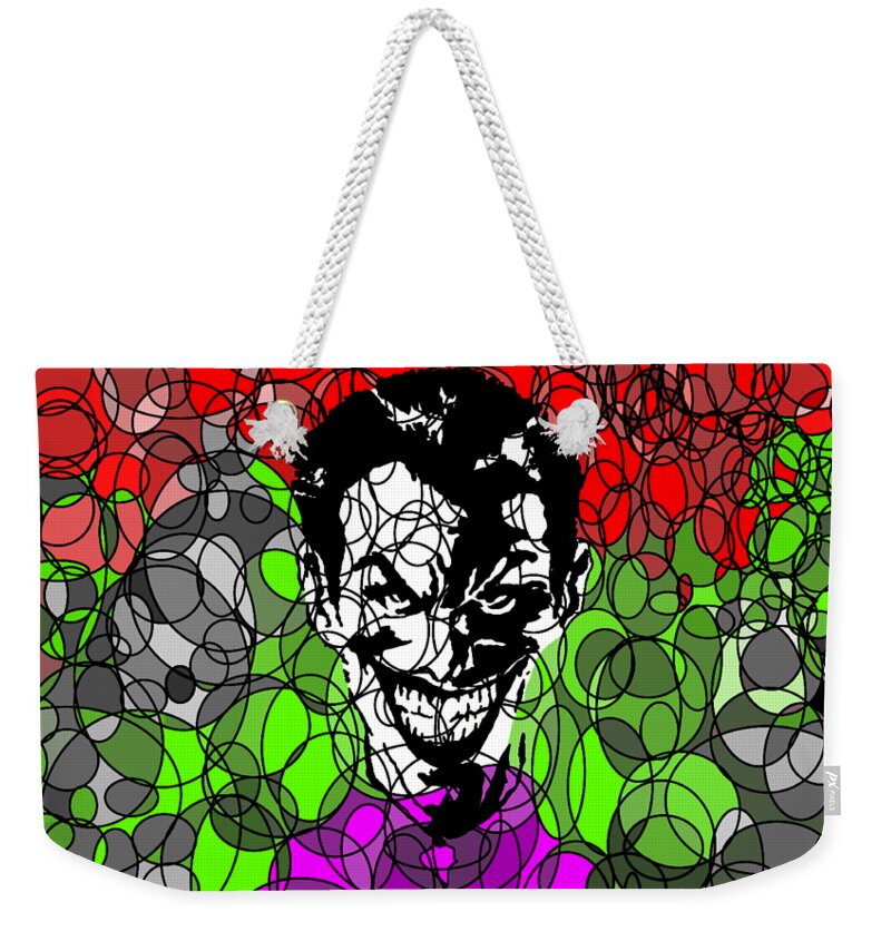 Joker Weekender Tote Bag featuring the digital art Why SO by Jack Norton