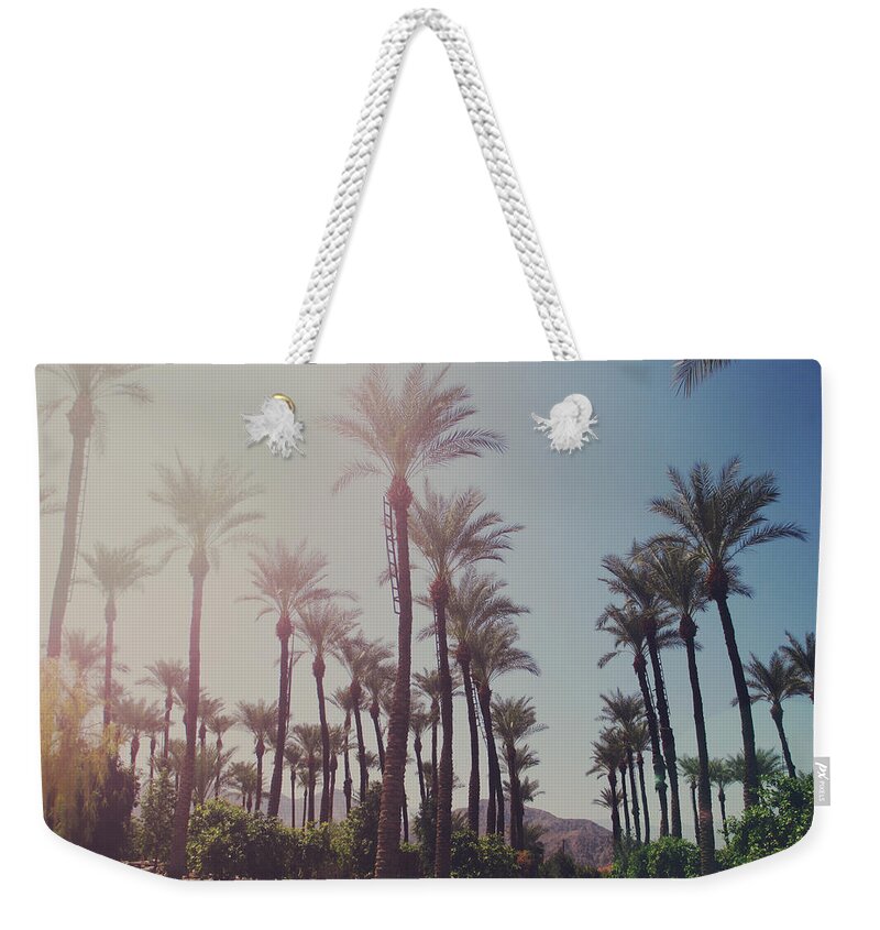 La Quinta Weekender Tote Bag featuring the photograph Wide Awake by Laurie Search