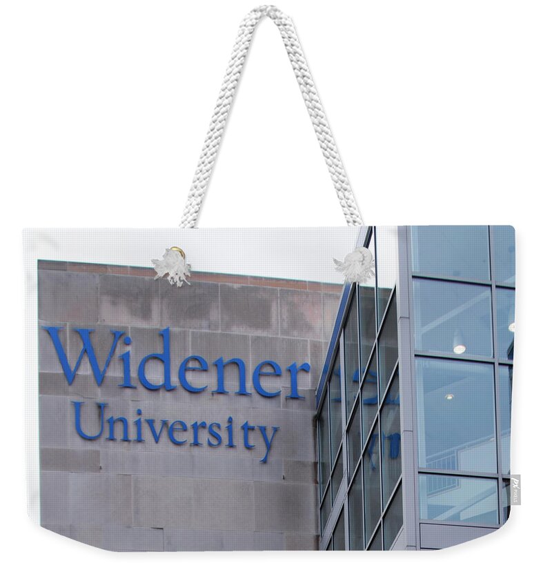 Widener Weekender Tote Bag featuring the photograph Widener University - Metropoliton Hall by Bill Cannon