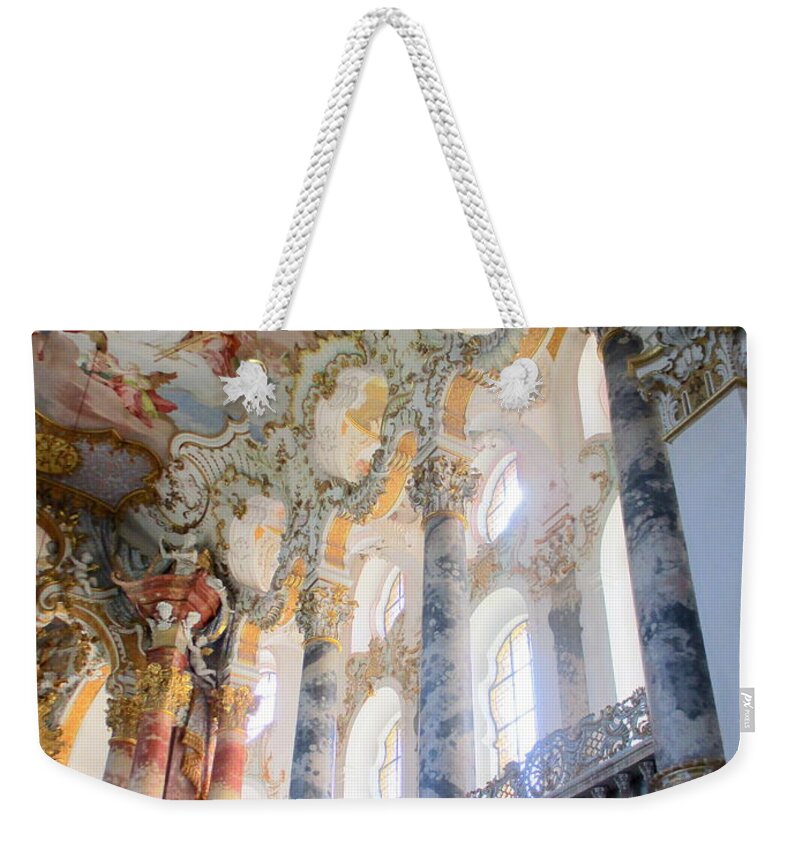 Wies Church Weekender Tote Bag featuring the photograph Wies Church Interior 8 by Randall Weidner