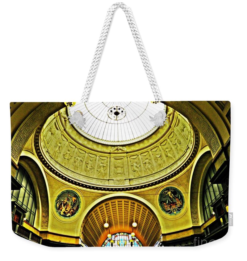 Building Weekender Tote Bag featuring the photograph Wiesbaden Casino by Sarah Loft