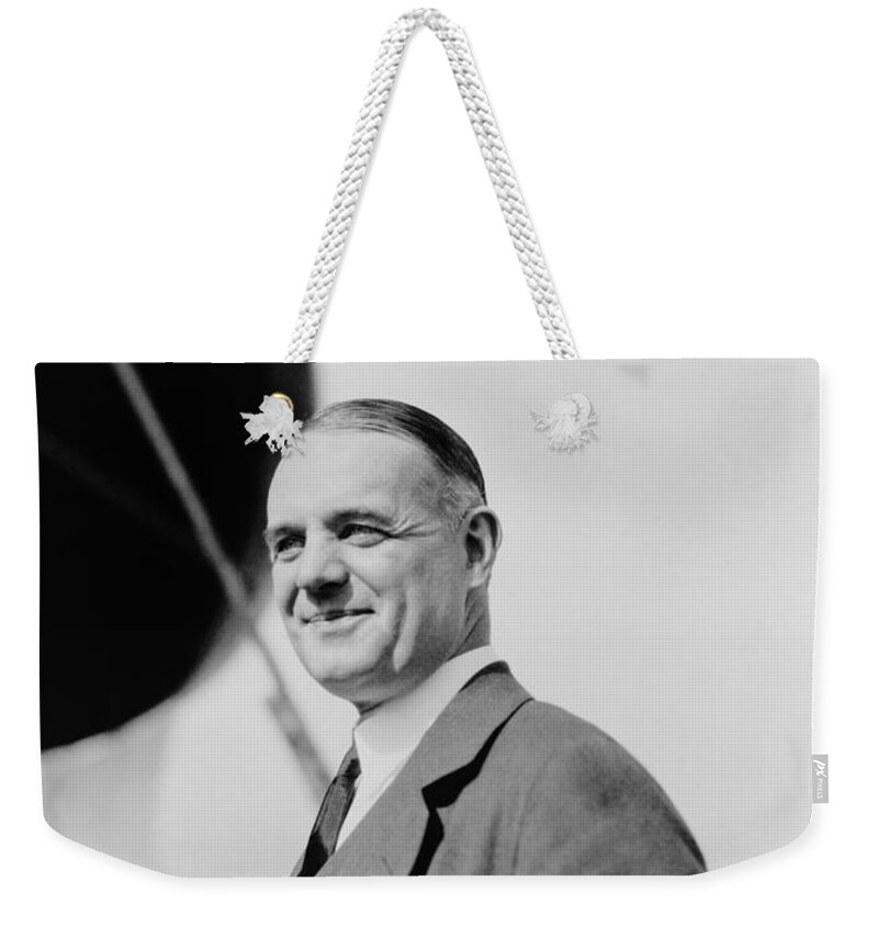 William Donovan Weekender Tote Bag featuring the photograph Wild Bill Donovan - Father of Central Intelligence by War Is Hell Store