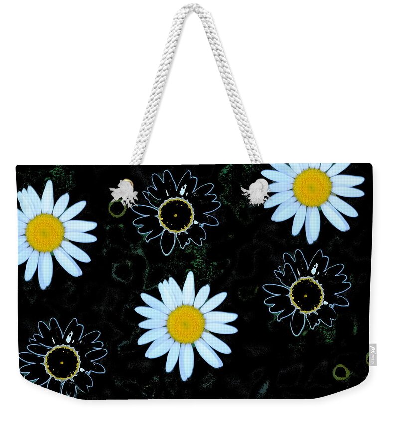 Daisy Weekender Tote Bag featuring the photograph Wild Daisy by Eric Liller