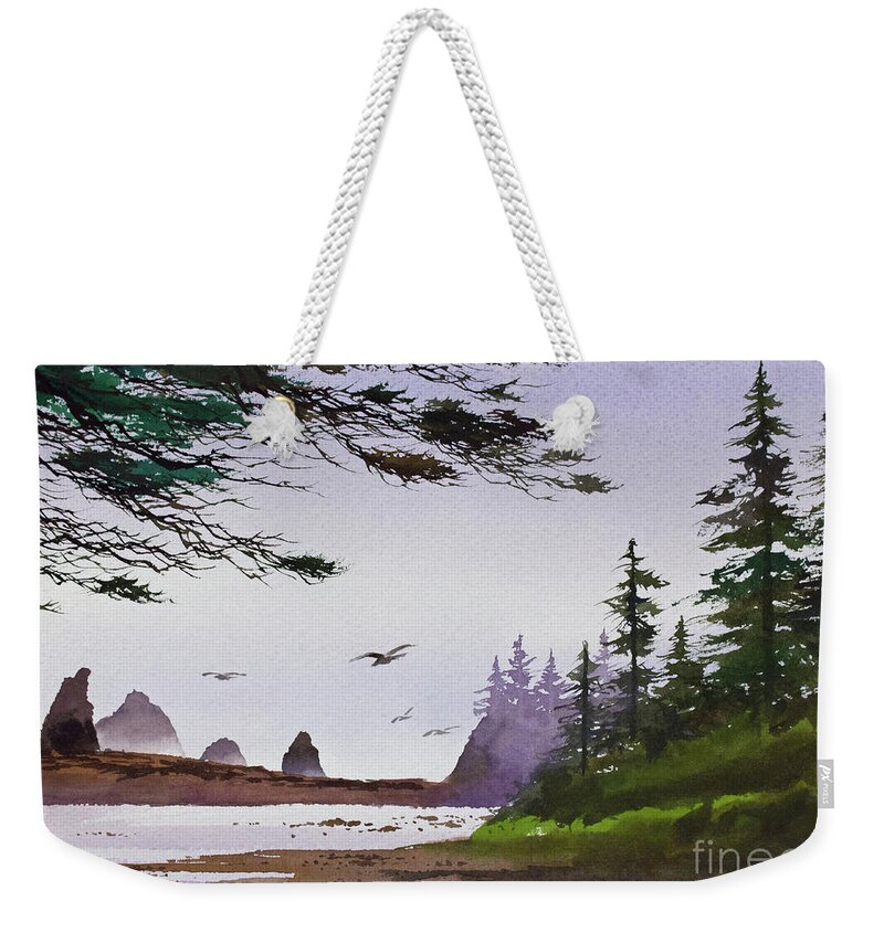 Wilderness Painting Weekender Tote Bag featuring the painting Wilderness Sanctuary by James Williamson