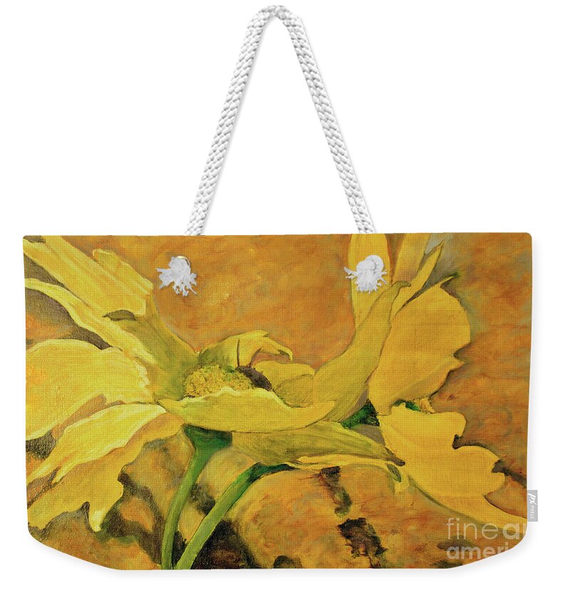 Wildflowers Weekender Tote Bag featuring the painting Wildflowers by Lori Moon