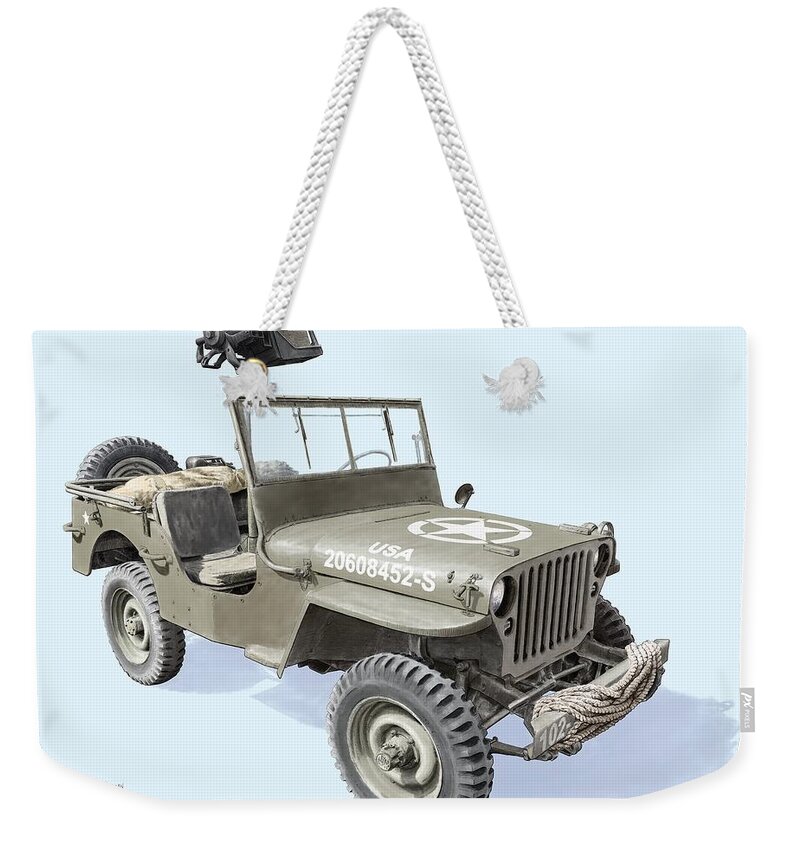 Jeep Weekender Tote Bag featuring the digital art Willy by Rick Adleman