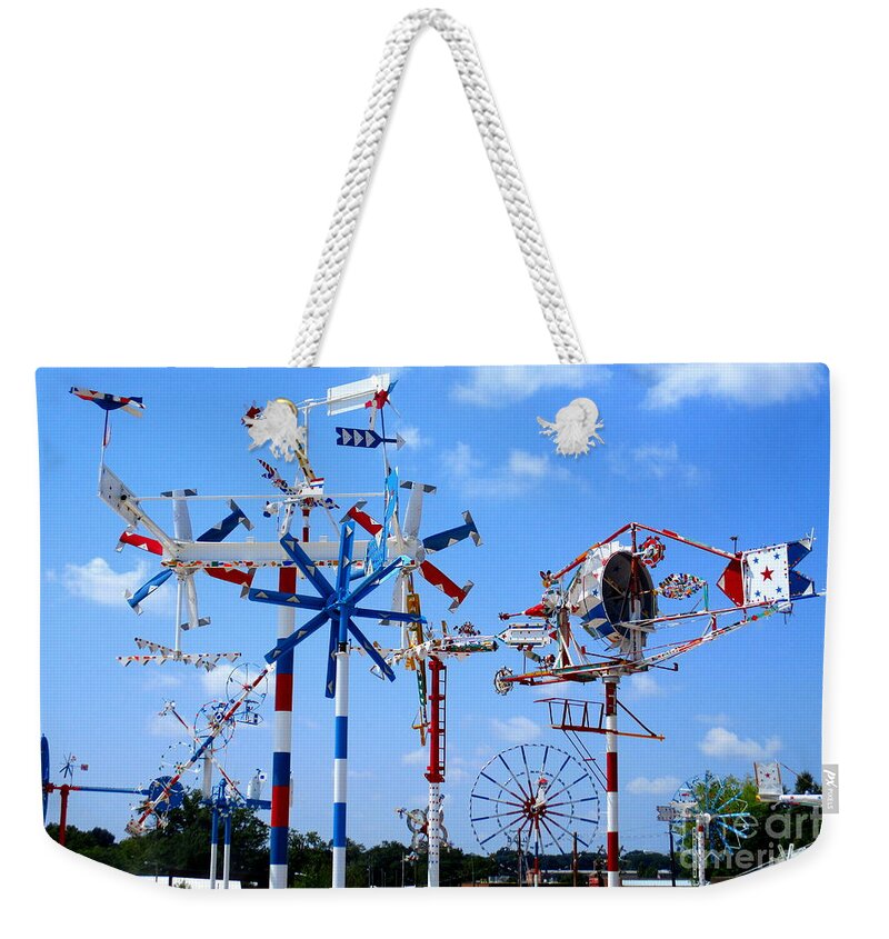 Whirligig Weekender Tote Bag featuring the photograph Wilson Whirligig 7 by Randall Weidner