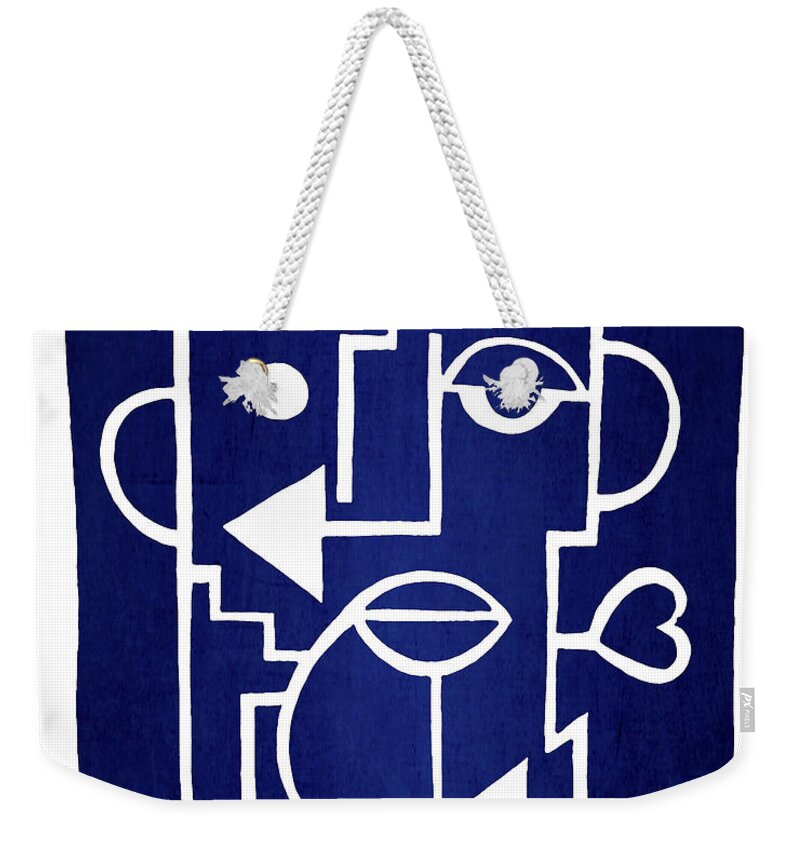Wind Weekender Tote Bag featuring the painting Wind Up Man by Erod Art by Robert R Splashy Art Abstract Paintings