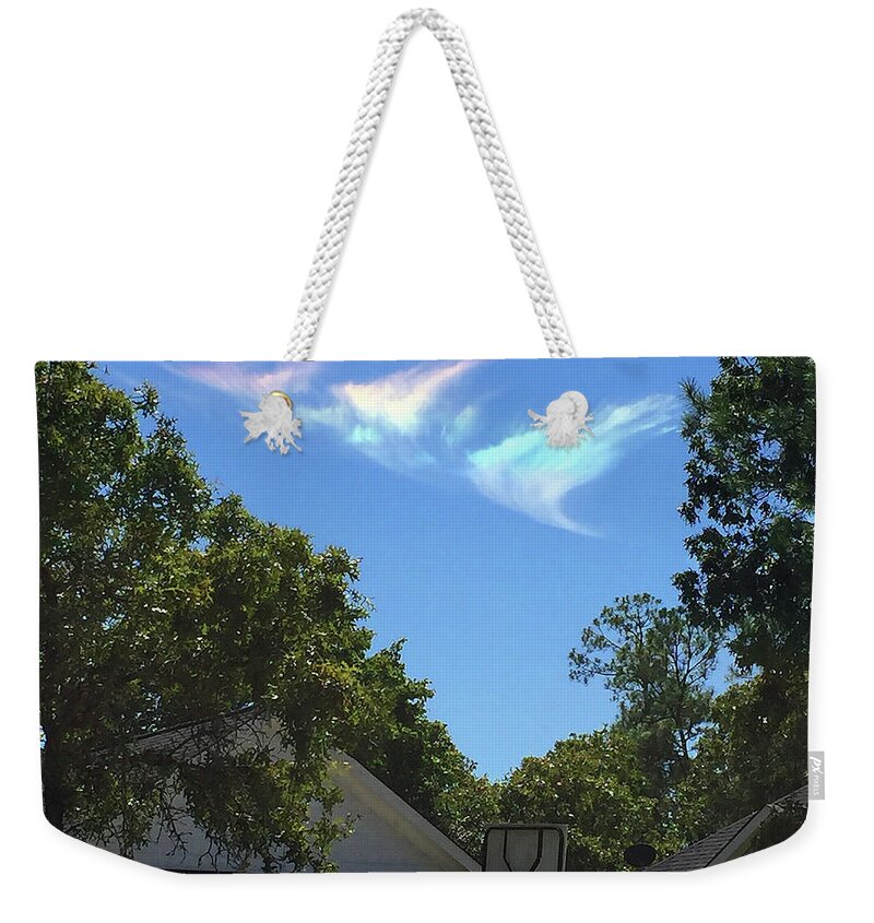 Clouds Weekender Tote Bag featuring the photograph Window From Heaven by Matthew Seufer