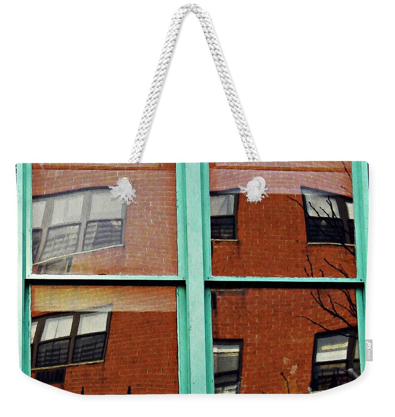 Window Weekender Tote Bag featuring the photograph Windows in the Heights by Sarah Loft