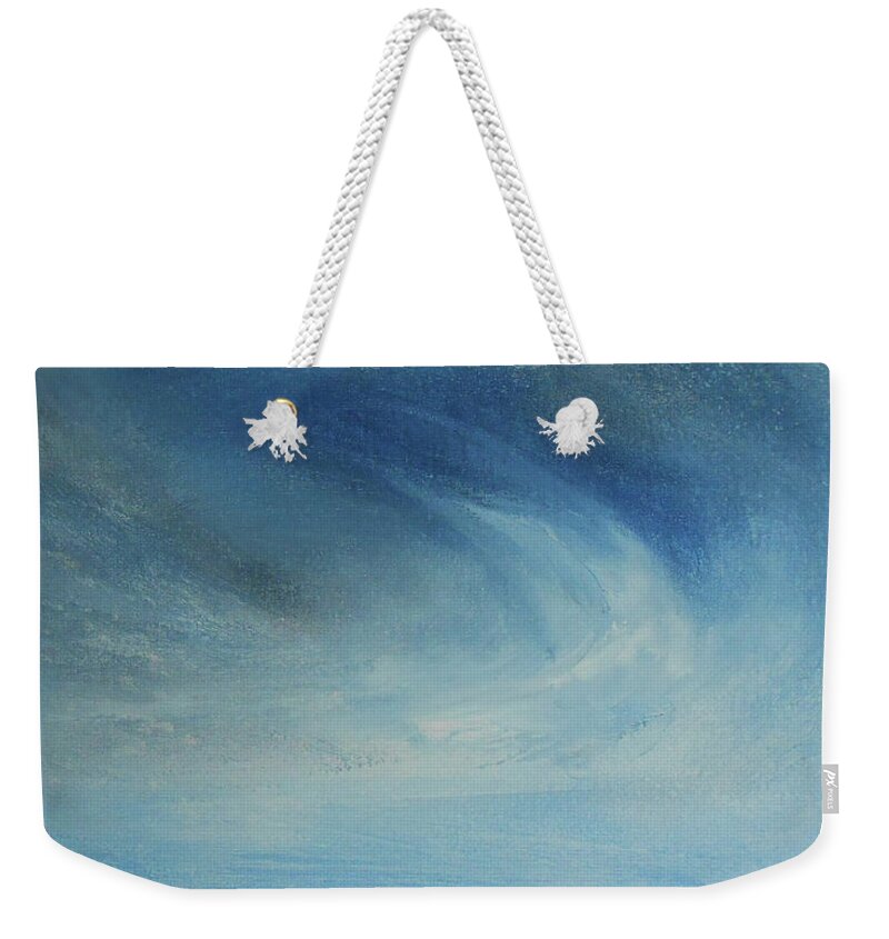 Abstract Weekender Tote Bag featuring the painting Winds Of Change by Jane See