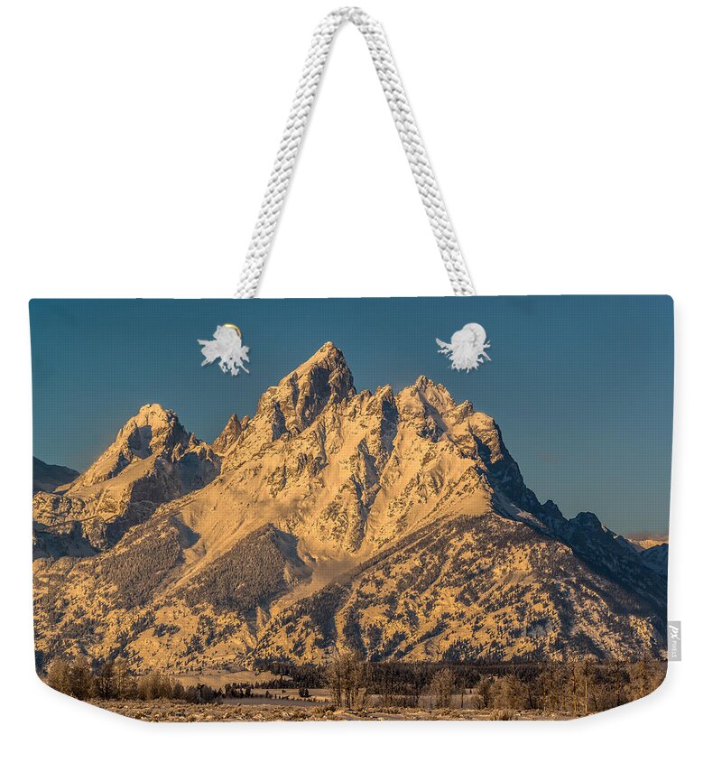 Winter Weekender Tote Bag featuring the photograph Winter At The Grand by Yeates Photography
