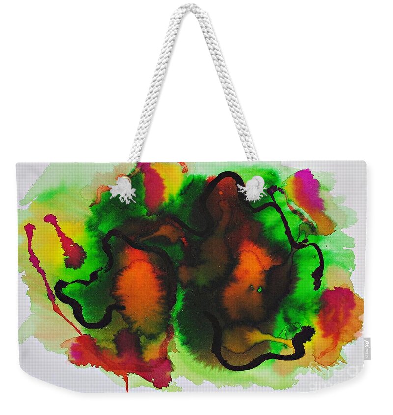 Watercolor Weekender Tote Bag featuring the painting Winter fruits by Chani Demuijlder