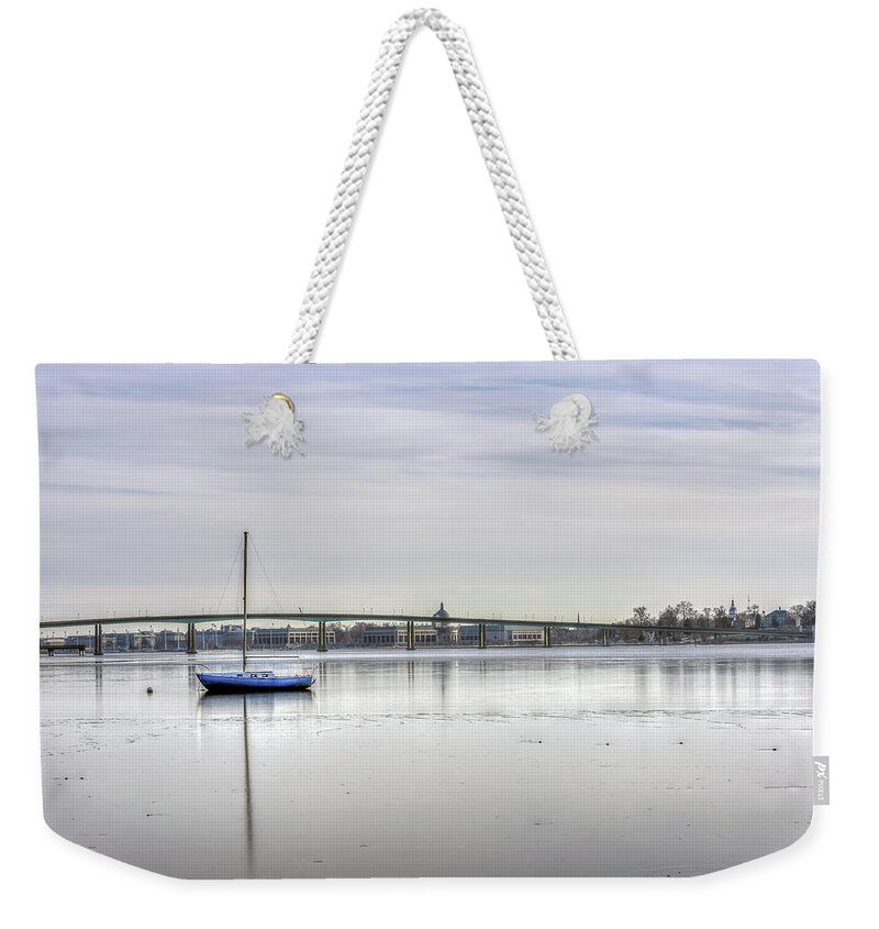 Usa Weekender Tote Bag featuring the photograph Winter in Annapolis Maryland by Patrick Wolf
