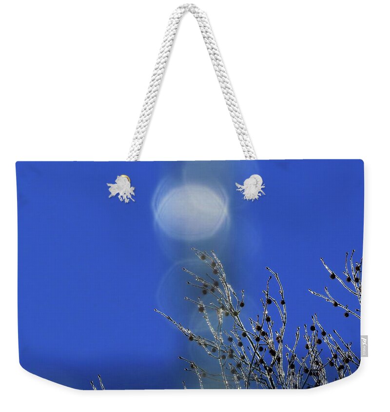 Sky Weekender Tote Bag featuring the digital art Winter Joy by Kathleen Illes