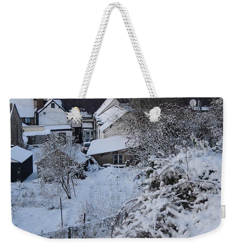 Winter Weekender Tote Bag featuring the photograph Winter Scene in North Wales by Harry Robertson