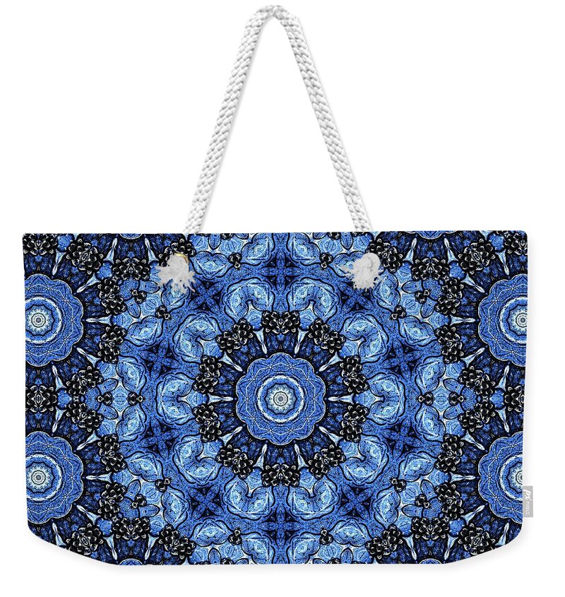 Natalie Holland Art Weekender Tote Bag featuring the mixed media Winter Solstice by Natalie Holland